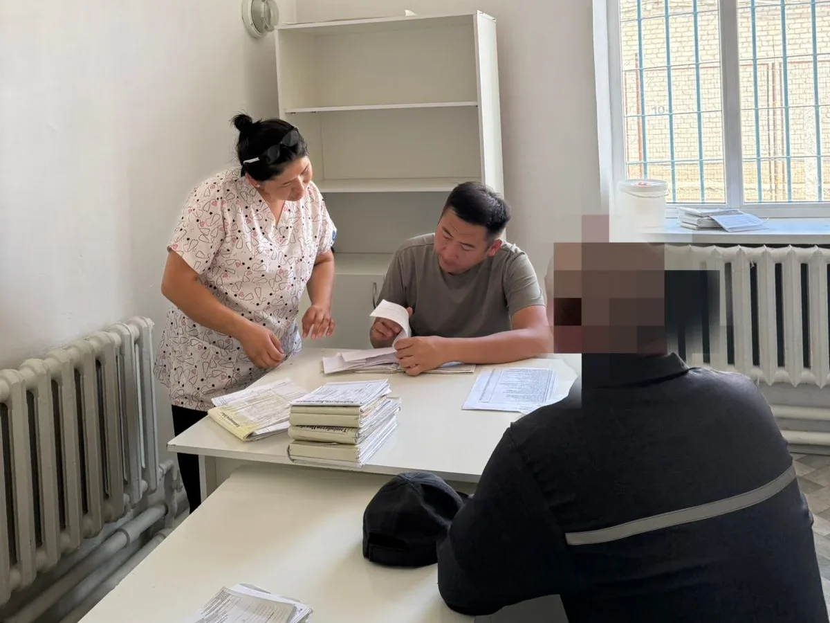 Қызылорда облысында жазасын өтеуші азаматтар медициналық тексерістен өтті
