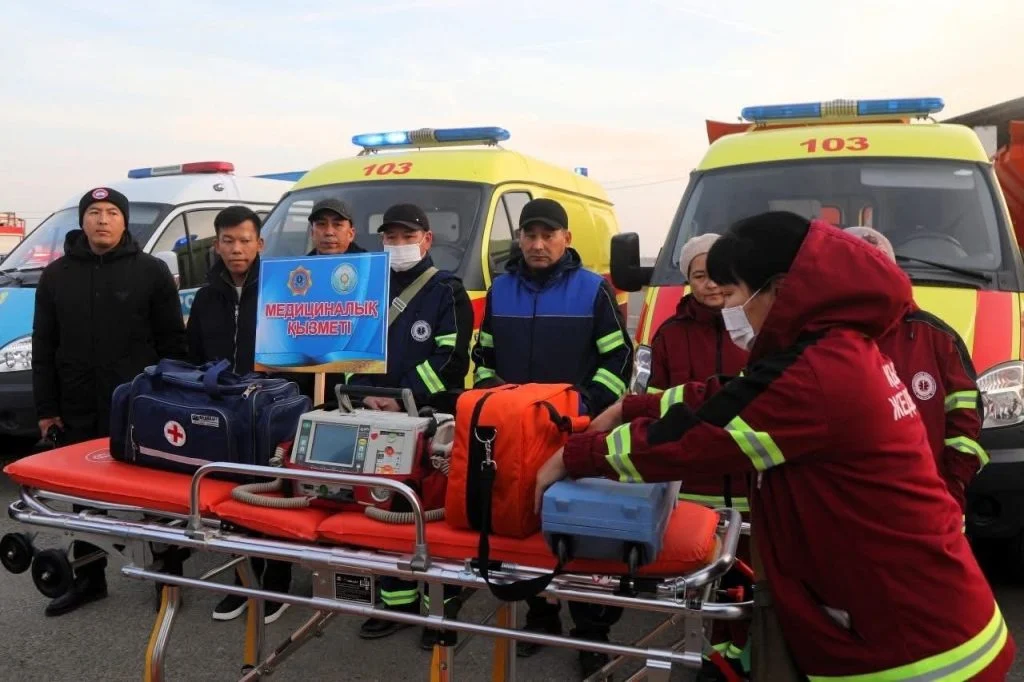 Арал ауданында облыстағы азаматтық қорғау қызметтерінің техникаларының саптық қарауы өткізілді