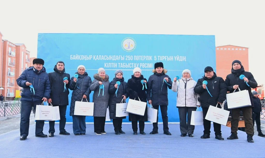 Байқоңыр қаласы тұрғындарына 250 пәтерлік 5 тұрғын үй табысталды