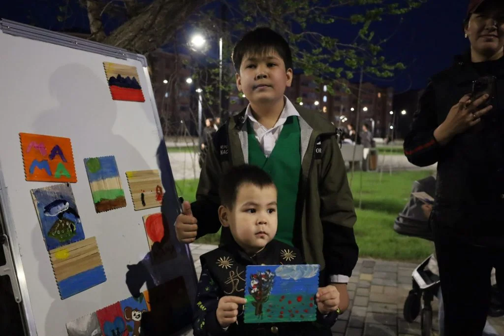 Ашық аспан астында ерекше кеш өтті