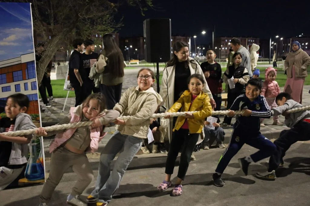 Ашық аспан астында ерекше кеш өтті