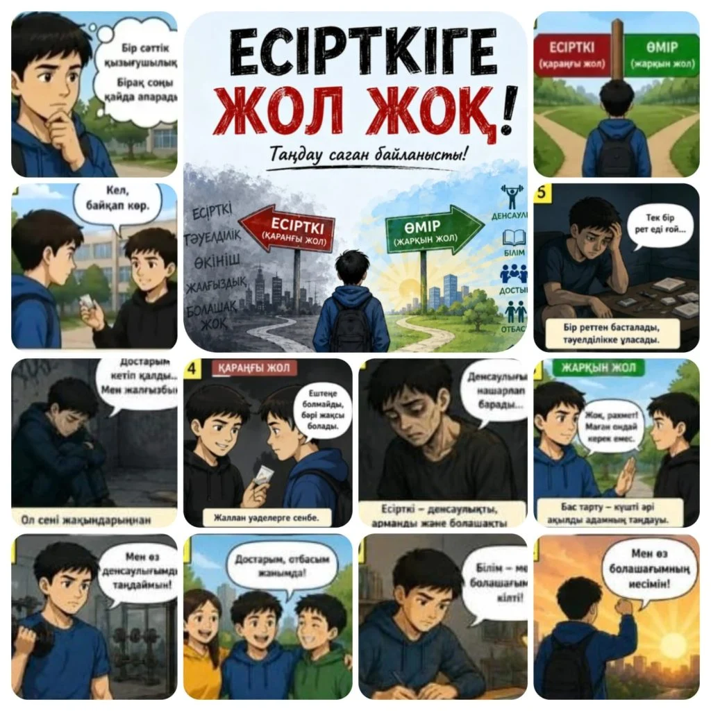 Сурет арқылы санаға әсер: есірткіге қарсы комикс байқауы