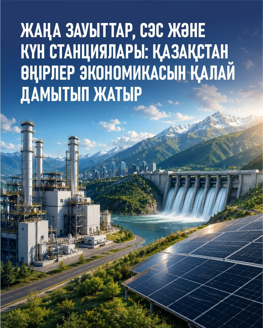 Қазақстан өнеркәсіптік әлеуетін арттыруда: жаңа зауыттар, энергетика және өңірлерге инвестициялар